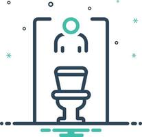 icône de mélange pour les toilettes vecteur