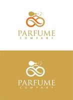 création de logo d'entreprise de parfum vecteur