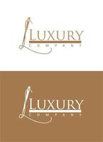création de logo de luxe vecteur