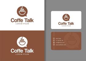 modèle de vecteur de conception de logo de café
