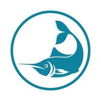 modèle de logo de poisson vecteur