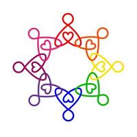 réseau social équipe partenaires amis logo design vecteur