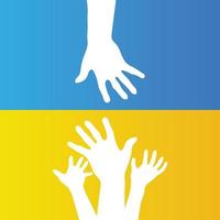 unissez-vous pour aider les prières pour toutes les victimes de la guerre ukrainienne avec la russie priez pour l'ukraine drapeau ukrainien graphique, poings en l'air, solidarité avec les ukrainiens vecteur