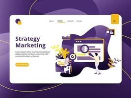 Page de destination Stratégie Marketing