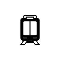 train, locomotive, modèle de logo d'illustration vectorielle d'icône de ligne solide de transport. adapté à de nombreuses fins. vecteur