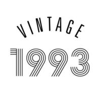 vecteur de conception de t-shirt rétro vintage 1993