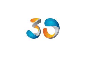 lettre 3d logo technologique créatif en trois dimensions vecteur