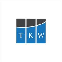 concept de logo de lettre initiales créatives tkw. conception de lettre tkw. création de logo de lettre tkw sur fond blanc. concept de logo de lettre initiales créatives tkw. conception de lettre tkw. vecteur