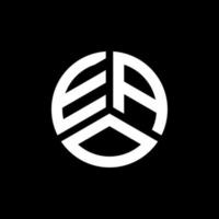 création de logo de lettre eao sur fond blanc. concept de logo de lettre initiales créatives eao. conception de lettre eao. vecteur