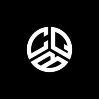 création de logo de lettre cqb sur fond blanc. concept de logo de lettre initiales créatives cqb. conception de lettre cqb. vecteur