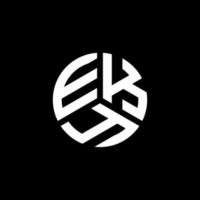 création de logo de lettre eky sur fond blanc. concept de logo de lettre initiales créatives eky. conception de lettre eky. vecteur