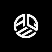 création de logo de lettre aqe sur fond blanc. concept de logo de lettre initiales créatives aqe. conception de lettre aqe. vecteur
