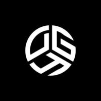 création de logo de lettre dgy sur fond blanc. concept de logo de lettre initiales créatives dgy. conception de lettre dgy. vecteur