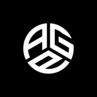 création de logo de lettre agp sur fond blanc. concept de logo de lettre initiales créatives agp. conception de lettre agp. vecteur