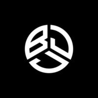 création de logo de lettre bjj sur fond blanc. concept de logo de lettre initiales créatives bjj. conception de lettre bjj. vecteur