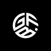 création de logo de lettre gfb sur fond blanc. concept de logo de lettre initiales créatives gfb. conception de lettre gfb. vecteur