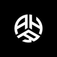 création de logo de lettre ahr sur fond blanc. concept de logo de lettre initiales créatives ahr. conception de lettre ahr. vecteur