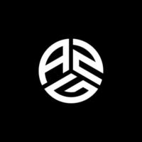 création de logo de lettre azg sur fond blanc. concept de logo de lettre initiales créatives azg. conception de lettre azg. vecteur