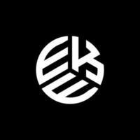 création de logo de lettre eke sur fond blanc. eke concept de logo de lettre initiales créatives. conception de lettre d'eke. vecteur