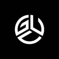 création de logo de lettre guv sur fond blanc. concept de logo de lettre initiales créatives guv. conception de lettre de guv. vecteur