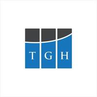 création de logo de lettre tgh sur fond blanc. concept de logo de lettre initiales créatives tgh. conception de lettre tgh. vecteur