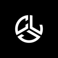 création de logo de lettre clj sur fond blanc. concept de logo de lettre initiales créatives clj. conception de lettre clj. vecteur