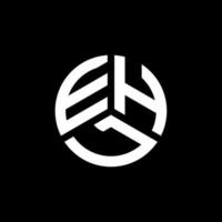création de logo de lettre ehl sur fond blanc. concept de logo de lettre initiales créatives ehl. conception de lettre ehl. vecteur