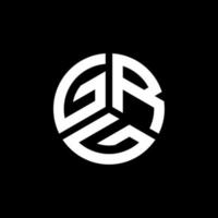 création de logo de lettre grg sur fond blanc. concept de logo de lettre initiales créatives grg. conception de lettre grg. vecteur