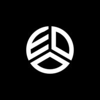 création de logo de lettre eoo sur fond blanc. concept de logo de lettre initiales créatives eoo. conception de lettre eoo. vecteur