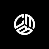 création de logo de lettre cmb sur fond blanc. concept de logo de lettre initiales créatives cmb. conception de lettre cmb. vecteur