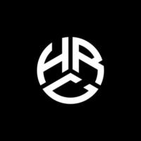 création de logo de lettre hrc sur fond blanc. concept de logo de lettre initiales créatives hrc. conception de lettre hrc. vecteur