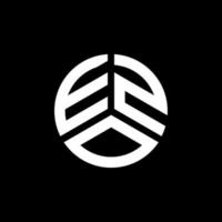 création de logo de lettre ezo sur fond blanc. concept de logo de lettre initiales créatives ezo. conception de lettre ezo. vecteur