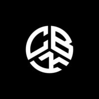 création de logo de lettre cbk sur fond blanc. concept de logo de lettre initiales créatives cbk. conception de lettre cbk. vecteur