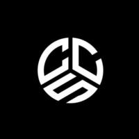 création de logo de lettre ccs sur fond blanc. concept de logo de lettre initiales créatives ccs. conception de lettre ccs. vecteur