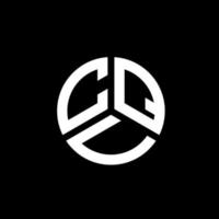 création de logo de lettre cqv sur fond blanc. concept de logo de lettre initiales créatives cqv. conception de lettre cqv. vecteur