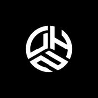 création de logo de lettre dhn sur fond blanc. dhn concept de logo de lettre initiales créatives. conception de lettre dhn. vecteur