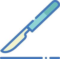 illustration d'icône de scalpels avec un style plat vecteur
