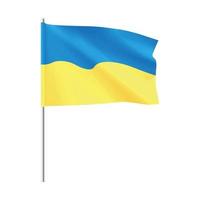 drapeau ukrainien. drapeau bleu jaune national ukrainien. vecteur