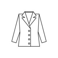 blazer femme pour la présentation du site web de l'icône du symbole vecteur