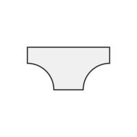 vecteur de sous-vêtements pour la présentation du site Web de l'icône de symbole