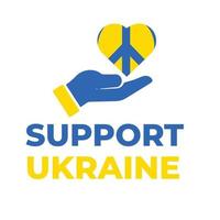 soutenir la conception de vecteur ukraine