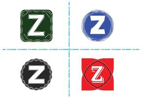 z lettre nouveau modèle de conception de logo et d'icône vecteur