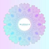 vecteur de mandala dégradé pour un beau design