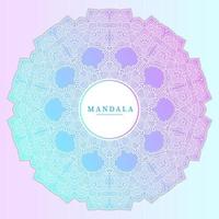 vecteur de mandala dégradé pour un beau design