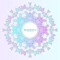 belle conception de mandala dégradé d'art en ligne vecteur