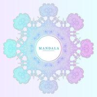 vecteur de mandala dégradé pour un beau design