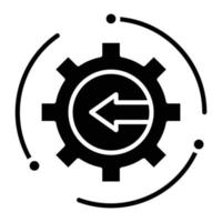 icône de glyphe d'intégration vecteur
