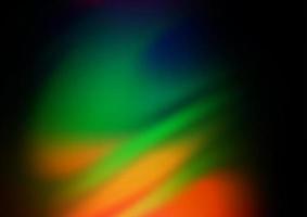 multicolore foncé, vecteur arc-en-ciel flou motif lumineux.