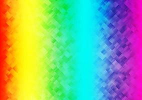 multicolore clair, motif vectoriel arc-en-ciel dans un style carré.