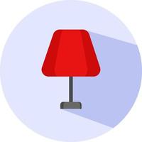 lampe de table, illustration, vecteur sur fond blanc.